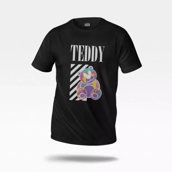 تیشرت خرس تدی طرح تایپوگرافی Teddy