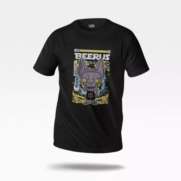 تیشرت انیمه دراگون بال طرح بیروس (Beerus)
