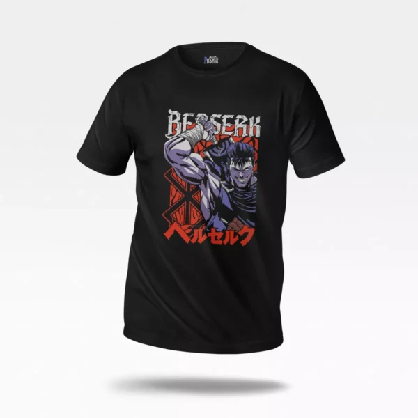 تیشرت انیمه برزرک طرح گاتس (Berserk)