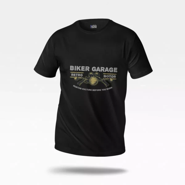 تیشرت موتورسواری طرح Biker Garage