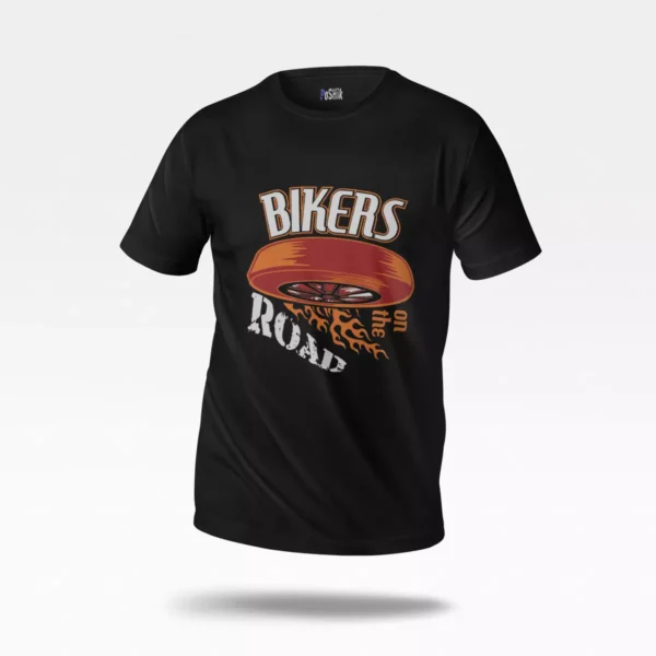تیشرت موتورسواری طرح Bikers On The Road