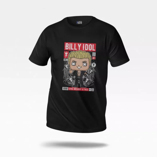 تیشرت بیلی آیدل طرح کارتونی (Billy Idol)