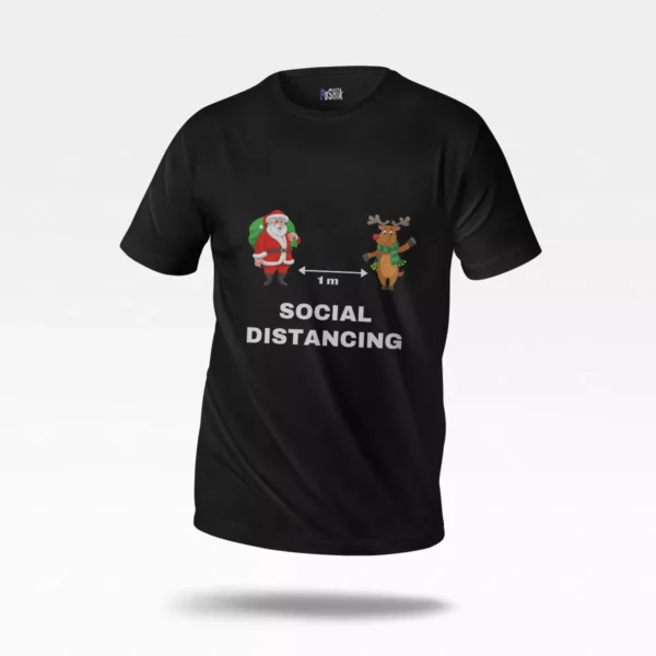 تیشرت کریسمس طرح Social Distancing
