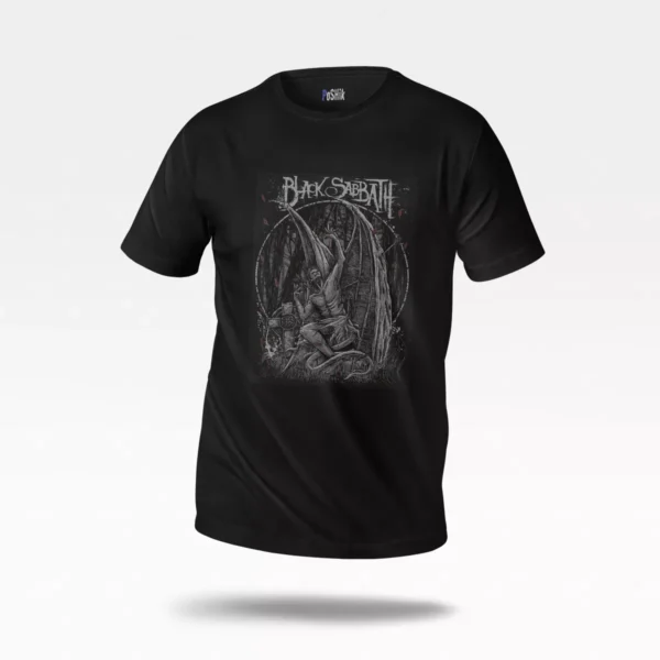 تیشرت بلک سبث طرح فرشته اهریمنی (Black Sabbath)