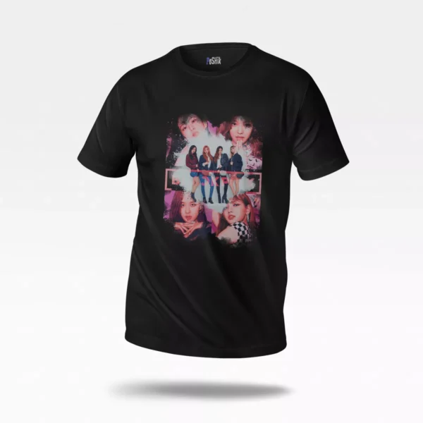تیشرت بلک‌پینک طرح گروهی (BLACKPINK)
