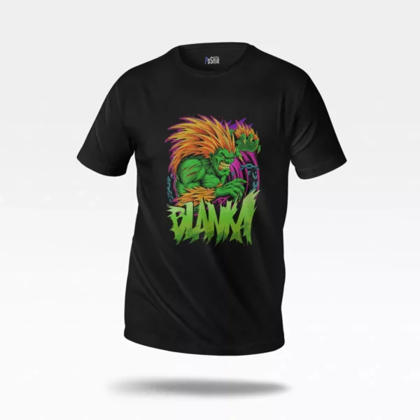 تیشرت گیمینگ طرح بلانکا (Blanka)