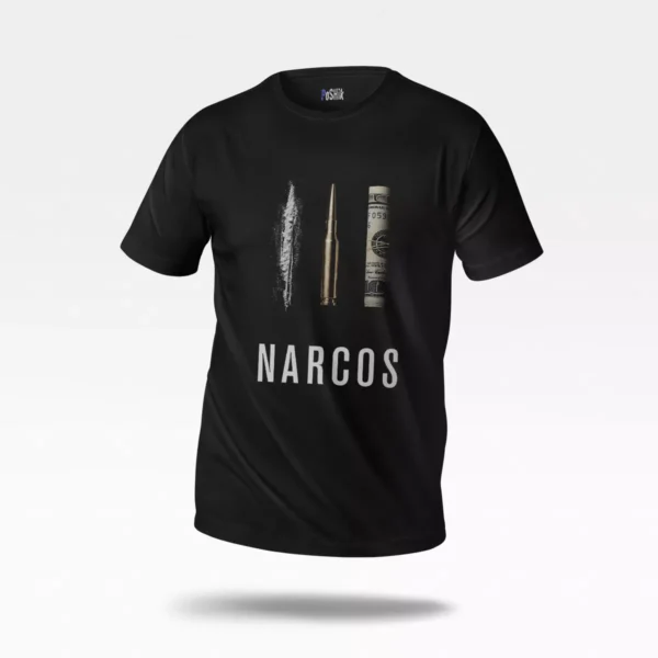 تیشرت سریال نارکوس طرح دلار و گلوله (Narcos)