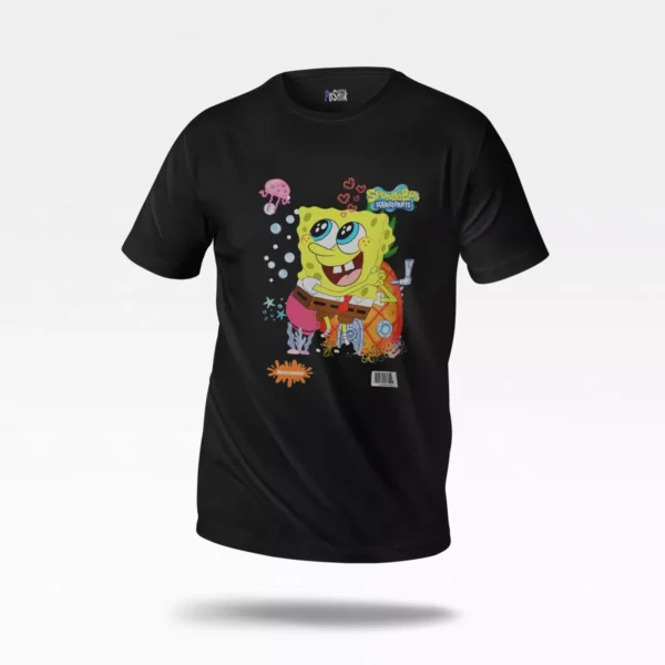 تیشرت باب اسفنجی طرح زیر دریا (SpongeBob)