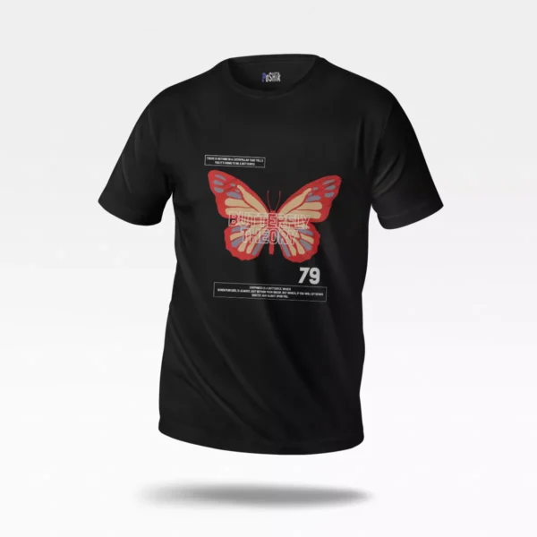 تیشرت پروانه قرمز طرح Butterfly Theory