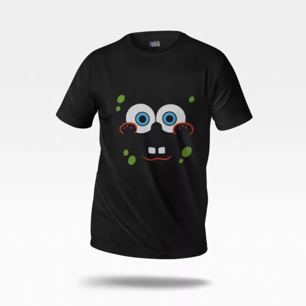 تیشرت باب اسفنجی طرح صورت کارتونی (SpongeBob)
