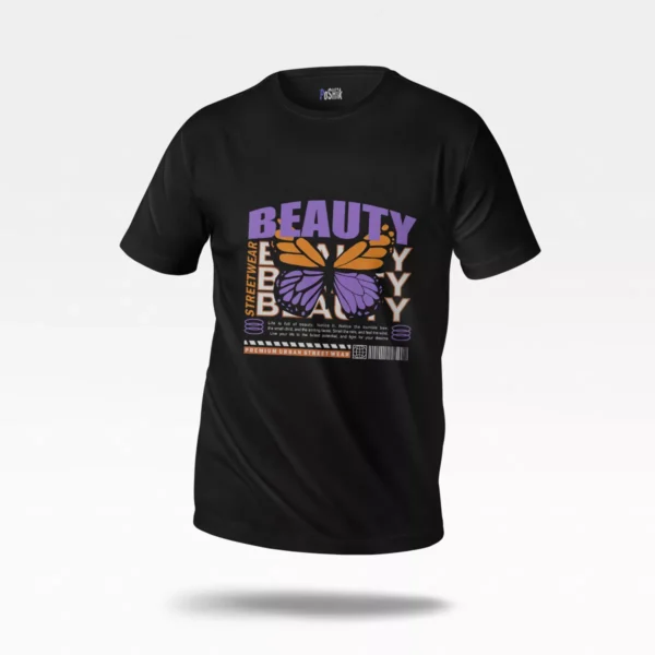 تیشرت پروانه طرح Beauty Streetwear