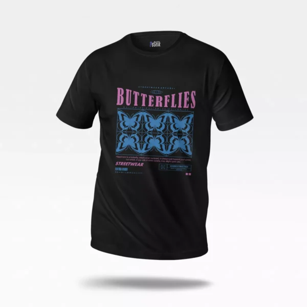 تیشرت پروانه طرح Butterflies Worldwide