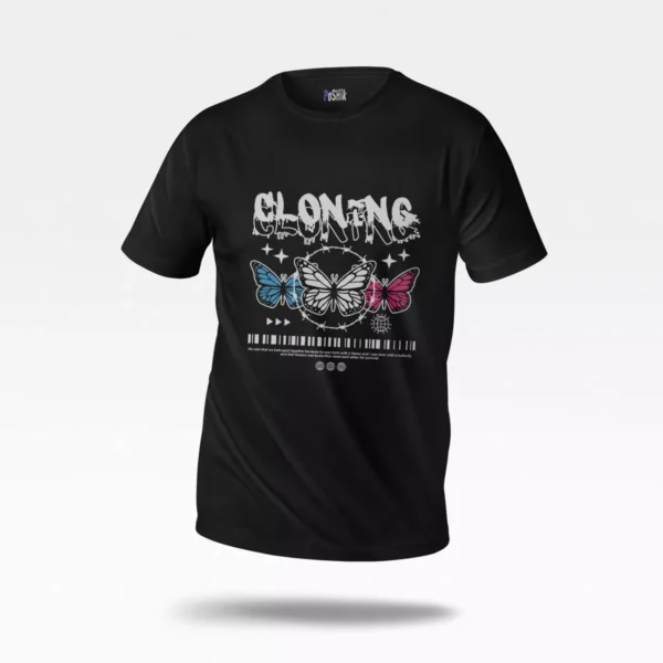 تیشرت پروانه طرح Cloning