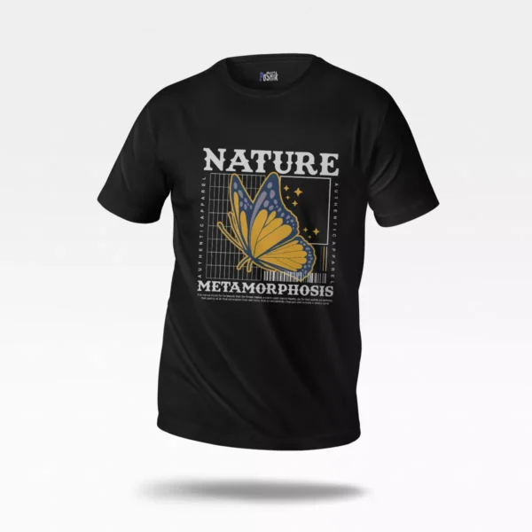 تیشرت پروانه طرح Nature Metamorphosis