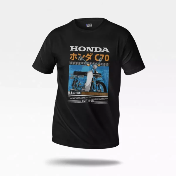 تیشرت هوندا طرح موتور سی۷۰ (Honda C70)