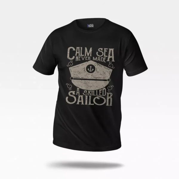 تیشرت لنگر طرح Calm Sea A Skilled Sailor