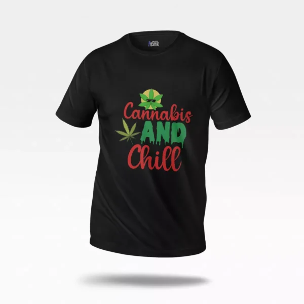 تیشرت طرح Cannabis And Chill