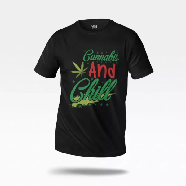تیشرت نوشته Cannabis And Chill