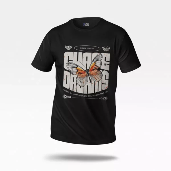 تیشرت طرح پروانه Chase Dreams