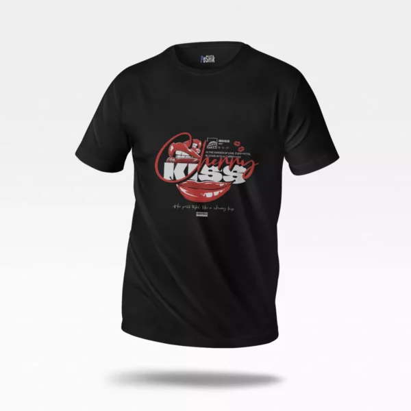تیشرت طرح لب‌ها Cherry Kiss