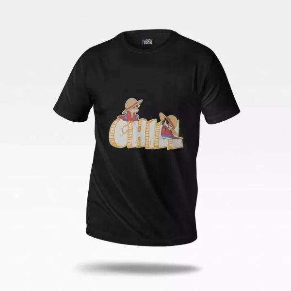 تیشرت انیمه وان پیس طرح لوفی و طوطی (Luffy)