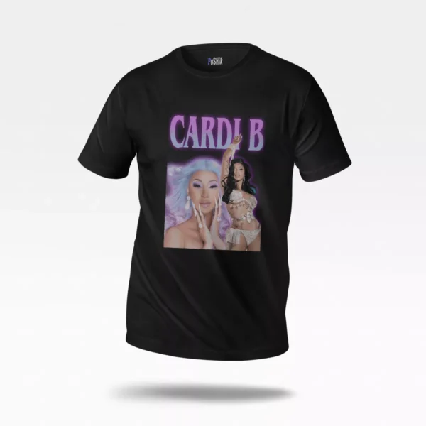 تیشرت کاردی بی طرح دو عکس (Cardi B)
