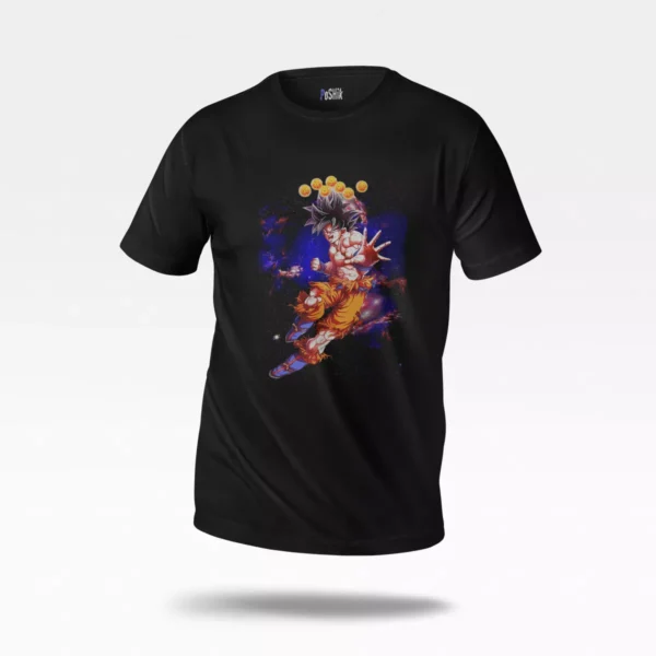 تیشرت انیمه دراگون بال طرح گوکو فضایی (Goku)