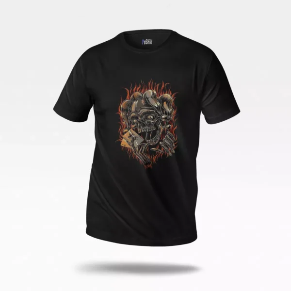تیشرت جمجمه طرح پوکر (Skull Poker)
