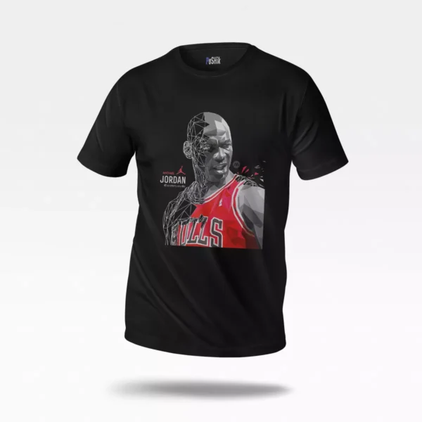 تیشرت مایکل جردن طرح پرتره هندسی (Michael Jordan)