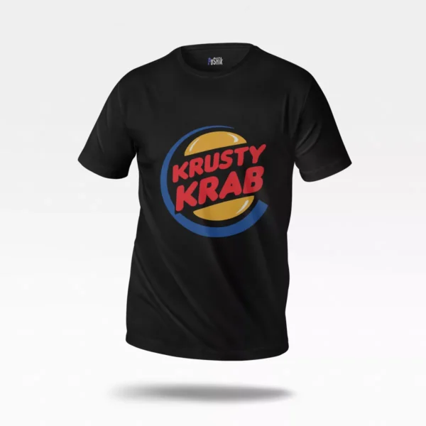 تیشرت باب اسفنجی طرح لوگو Krusty Krab
