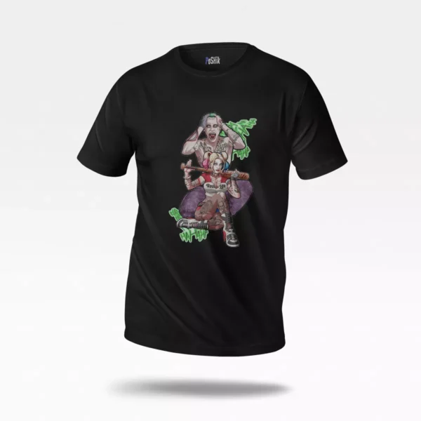 تیشرت دی‌سی طرح هارلی کویین و جوکر (Harley Quinn & Joker)