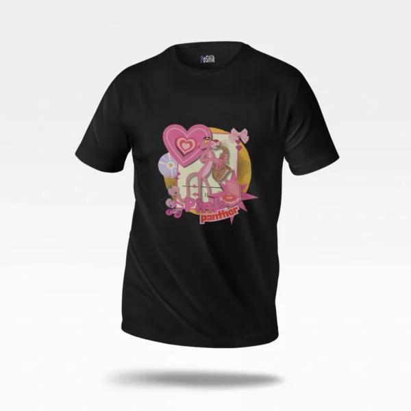 تیشرت پلنگ صورتی طرح عاشقانه (Pink Panther)