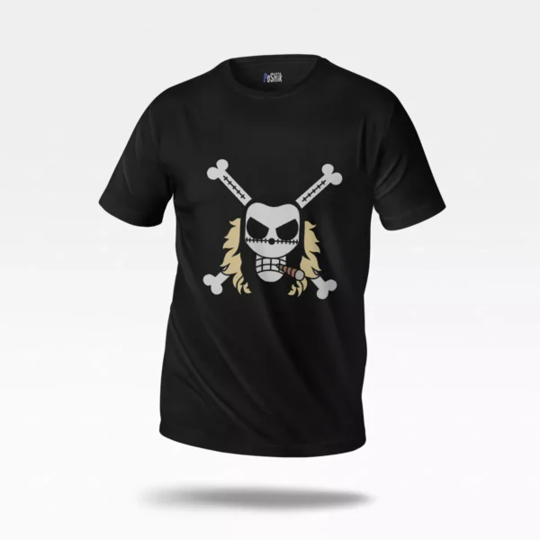 تیشرت انیمه وان پیس طرح پرچم جمجمه (One Piece Flag)