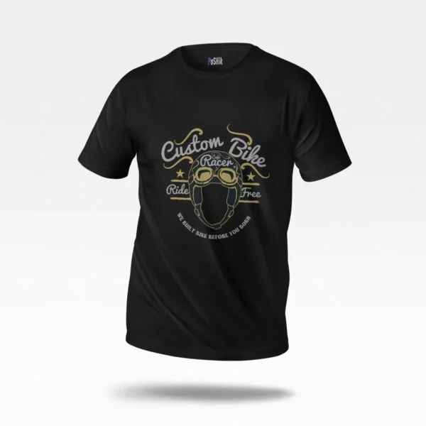 تیشرت موتورسیکلت طرح Custom Bike Cafe Racer