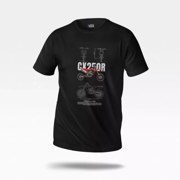 تیشرت موتورسیکلت طرح CX250R