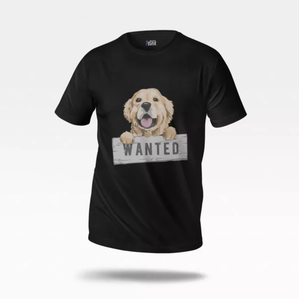 تیشرت سگ طرح Wanted