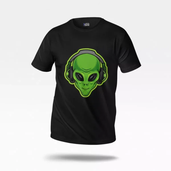 تیشرت بیگانه طرح هدفون (Alien DJ)