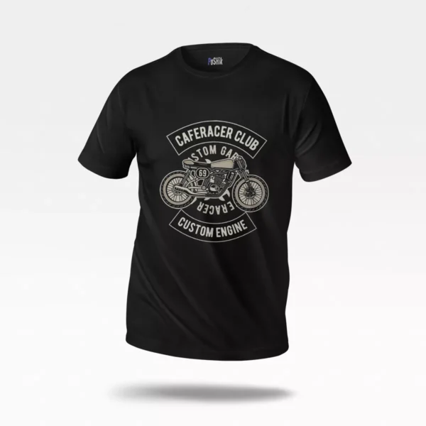 تیشرت موتورسیکلت طرح Cafe Racer Club