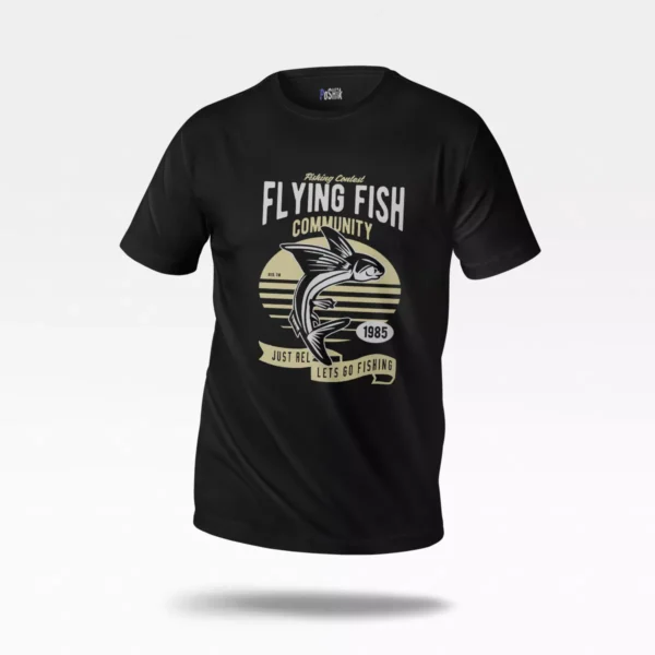 تیشرت ماهیگیری طرح Flying Fish Community