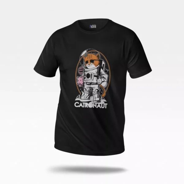 تیشرت گربه فضانورد طرح Catronaut