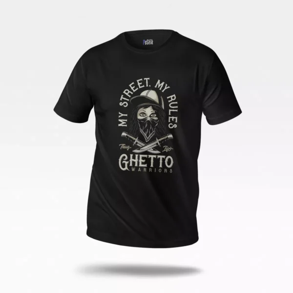 تیشرت دختر طرح خیابانی Ghetto Warriors