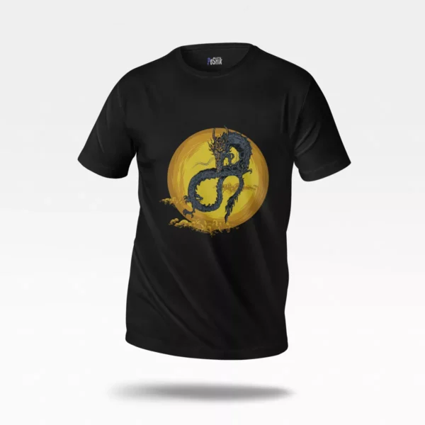 تیشرت اژدها طرح ماه کامل (Dragon)