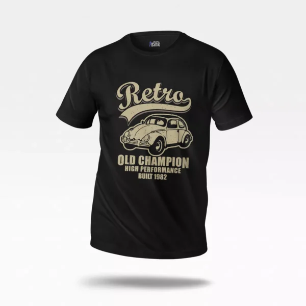 تیشرت ماشین طرح رترو Old Champion