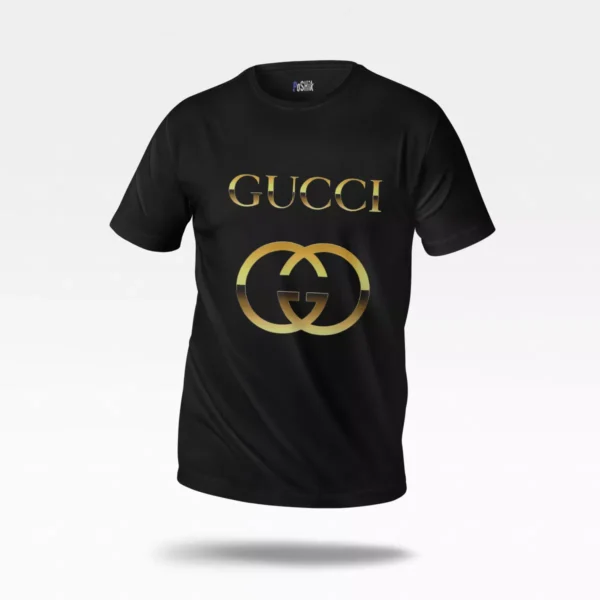 تیشرت گوچی طرح لوگوی طلایی (Gucci)