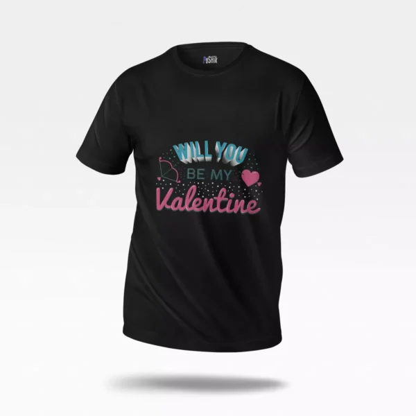 تیشرت ولنتاین طرح Be My Valentine