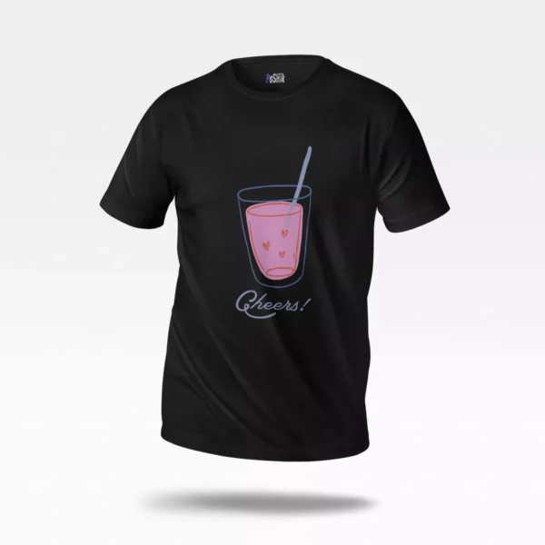 تیشرت ولنتاین طرح نوشیدنی عاشقانه Cheers