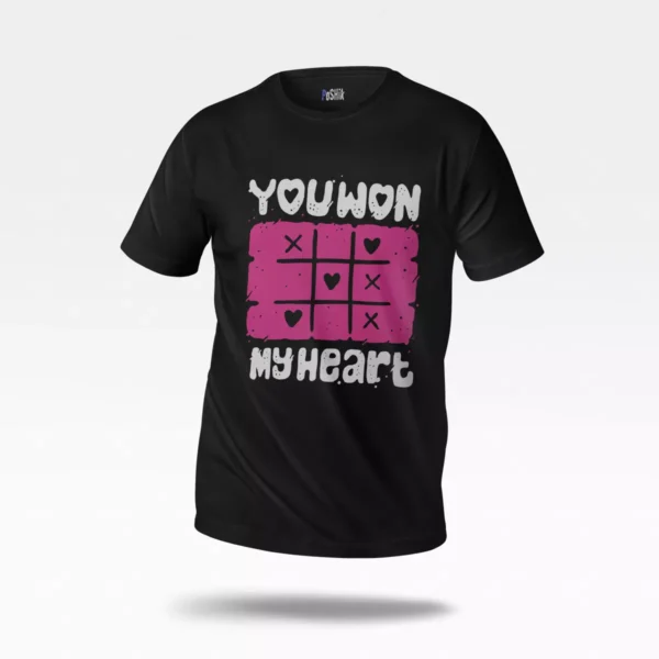 تیشرت عاشقانه طرح You Won My Heart