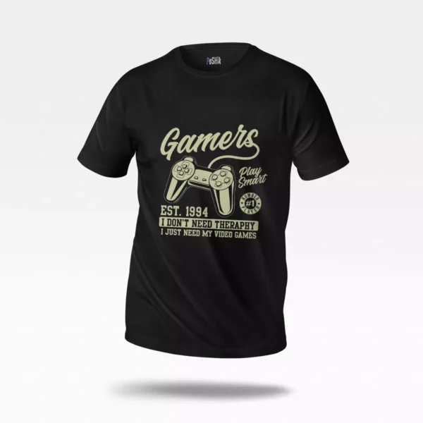 تیشرت گیمینگ طرح Gamers Play Smart