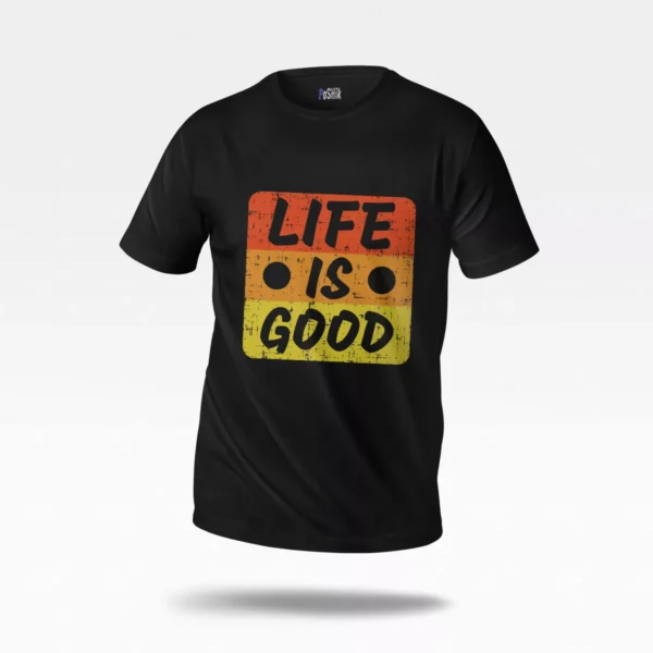تیشرت تایپوگرافی طرح Life is Good