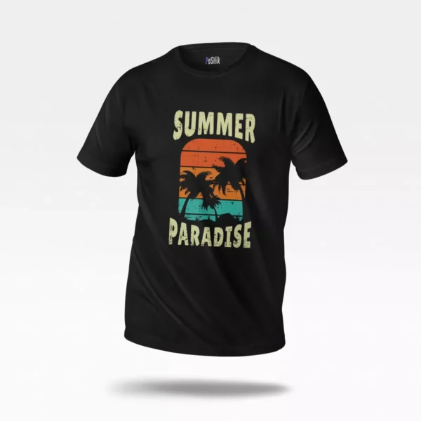 تیشرت طرح Summer Paradise